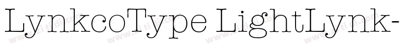 LynkcoType LightLynk字体转换